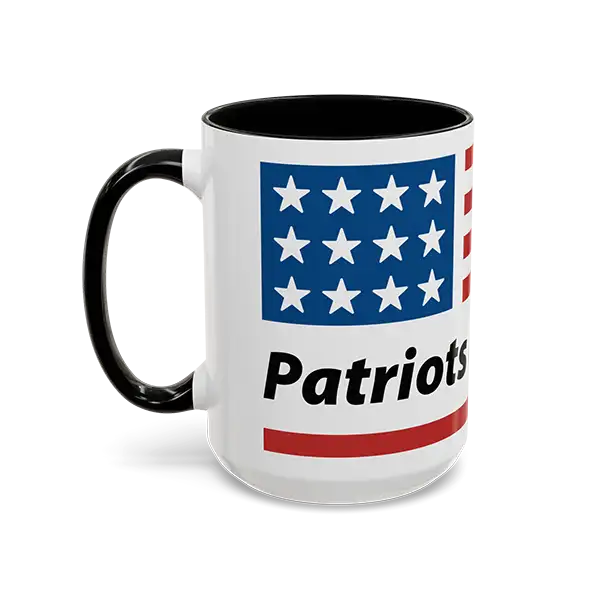 Patriots Flag 15oz Ceramic Coffee Mug